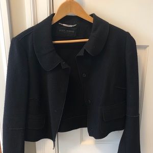 Dolce & Gabbana black crop jack size 48 / 14